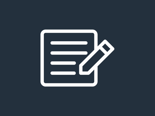 White Blog Icon