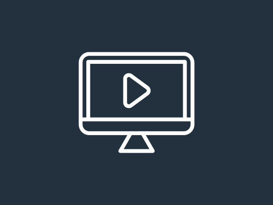 White Webinar Icon